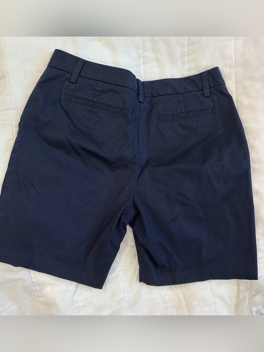 Lands' End Navy Women's Chino Shorts - 10P - Picture 2 of 5